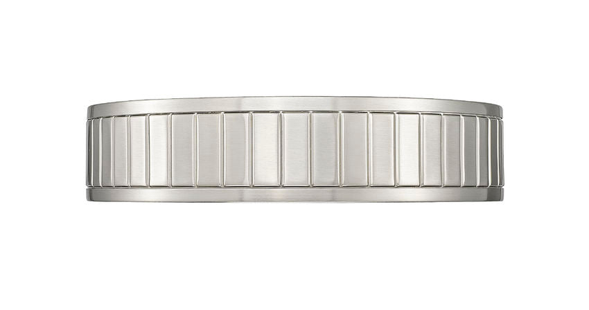 Z-Lite Madison 13" 1-Light LED Brushed Nickel and Frosted Acrylic Shade Flush Mount Lighting