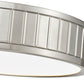 Z-Lite Madison 13" 1-Light LED Brushed Nickel and Frosted Acrylic Shade Flush Mount Lighting