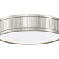 Z-Lite Madison 13" 1-Light LED Brushed Nickel and Frosted Acrylic Shade Flush Mount Lighting