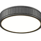 Z-Lite Madison 13" 1-Light LED Matte Black and Frosted Acrylic Shade Flush Mount Lighting