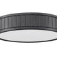 Z-Lite Madison 13" 1-Light LED Matte Black and Frosted Acrylic Shade Flush Mount Lighting