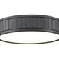 Z-Lite Madison 13" 1-Light LED Matte Black and Frosted Acrylic Shade Flush Mount Lighting