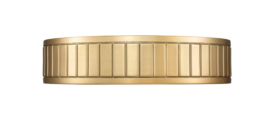Z-Lite Madison 13" 1-Light LED Modern Gold and Frosted Acrylic Shade Flush Mount Lighting