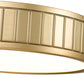 Z-Lite Madison 13" 1-Light LED Modern Gold and Frosted Acrylic Shade Flush Mount Lighting