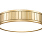Z-Lite Madison 13" 1-Light LED Modern Gold and Frosted Acrylic Shade Flush Mount Lighting