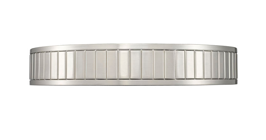 Z-Lite Madison 17" 1-Light LED Brushed Nickel and Frosted Acrylic Shade Flush Mount Lighting
