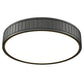 Z-Lite Madison 17" 1-Light LED Matte Black and Frosted Acrylic Shade Flush Mount Lighting