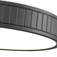 Z-Lite Madison 17" 1-Light LED Matte Black and Frosted Acrylic Shade Flush Mount Lighting