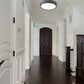 Z-Lite Madison 17" 1-Light LED Matte Black and Frosted Acrylic Shade Flush Mount Lighting