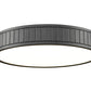 Z-Lite Madison 17" 1-Light LED Matte Black and Frosted Acrylic Shade Flush Mount Lighting