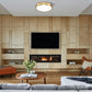 Z-Lite Madison 17" 1-Light LED Modern Gold and Frosted Acrylic Shade Flush Mount Lighting