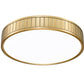Z-Lite Madison 17" 1-Light LED Modern Gold and Frosted Acrylic Shade Flush Mount Lighting