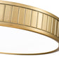 Z-Lite Madison 17" 1-Light LED Modern Gold and Frosted Acrylic Shade Flush Mount Lighting