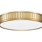 Z-Lite Madison 17" 1-Light LED Modern Gold and Frosted Acrylic Shade Flush Mount Lighting