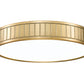 Z-Lite Madison 17" 1-Light LED Modern Gold and Frosted Acrylic Shade Flush Mount Lighting