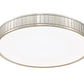 Z-Lite Madison 21" 1-Light LED Brushed Nickel and Frosted Acrylic Shade Flush Mount Lighting