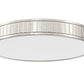 Z-Lite Madison 21" 1-Light LED Brushed Nickel and Frosted Acrylic Shade Flush Mount Lighting