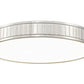 Z-Lite Madison 21" 1-Light LED Brushed Nickel and Frosted Acrylic Shade Flush Mount Lighting