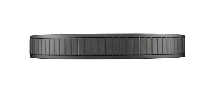 Z-Lite Madison 21" 1-Light LED Matte Black and Frosted Acrylic Shade Flush Mount Lighting