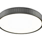 Z-Lite Madison 21" 1-Light LED Matte Black and Frosted Acrylic Shade Flush Mount Lighting