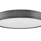 Z-Lite Madison 21" 1-Light LED Matte Black and Frosted Acrylic Shade Flush Mount Lighting