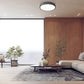 Z-Lite Madison 21" 1-Light LED Matte Black and Frosted Acrylic Shade Flush Mount Lighting