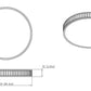 Z-Lite Madison 21" 1-Light LED Matte Black and Frosted Acrylic Shade Flush Mount Lighting