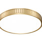 Z-Lite Madison 21" 1-Light LED Modern Gold and Frosted Acrylic Shade Flush Mount Lighting