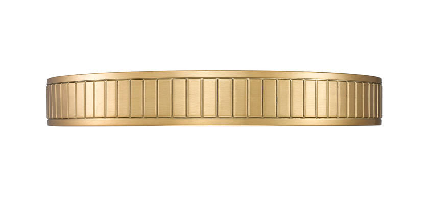 Z-Lite Madison 21" 1-Light LED Modern Gold and Frosted Acrylic Shade Flush Mount Lighting