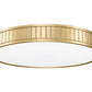 Z-Lite Madison 21" 1-Light LED Modern Gold and Frosted Acrylic Shade Flush Mount Lighting