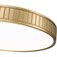 Z-Lite Madison 21" 1-Light LED Modern Gold and Frosted Acrylic Shade Flush Mount Lighting