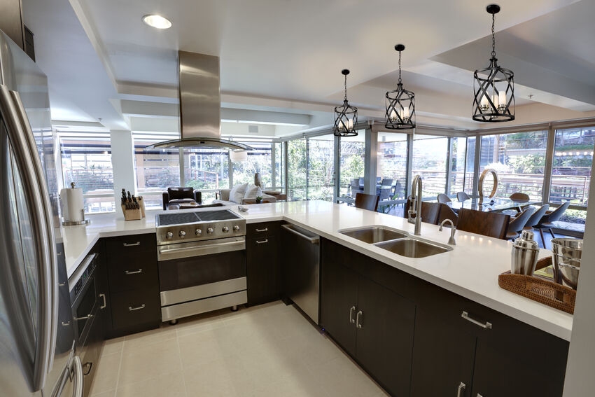 Z-Lite Malcalester 14" 3-Light Matte Black and Brushed Nickel Pendant Light With White Glass Shade