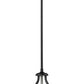 Z-Lite Malcalester 8" 1-Light Matte Black and Brushed Nickel Mini Pendant Light