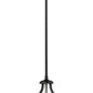 Z-Lite Malcalester 8" 1-Light Matte Black and Brushed Nickel Mini Pendant Light