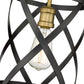 Z-Lite Malcalester 8" 1-Light Matte Black and Olde Brass Flush Mount Lighting