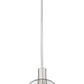 Z-Lite Margo 10" 1-Light Brushed Nickel Pendant Light With Clear Seedy Glass Shade