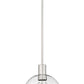 Z-Lite Margo 10" 1-Light Brushed Nickel Pendant Light With Clear Seedy Glass Shade