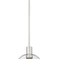 Z-Lite Margo 10" 1-Light Brushed Nickel Pendant Light With Clear Seedy Glass Shade