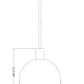 Z-Lite Margo 10" 1-Light Brushed Nickel Pendant Light With White Glass Shade