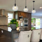 Z-Lite Margo 10" 1-Light Matte Black Pendant Light With Clear Seedy Glass Shade