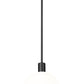 Z-Lite Margo 10" 1-Light Matte Black Pendant Light With White Glass Shade