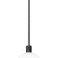 Z-Lite Margo 10" 1-Light Matte Black Pendant Light With White Glass Shade