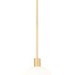Z-Lite Margo 10" 1-Light Olde Brass Pendant Light With White Glass Shade