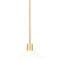 Z-Lite Margo 10" 1-Light Olde Brass Pendant Light With White Glass Shade