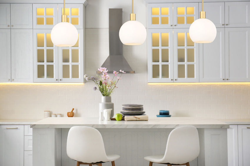 Z-Lite Margo 10" 1-Light Olde Brass Pendant Light With White Glass Shade