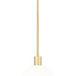 Z-Lite Margo 10" 1-Light Olde Brass Pendant Light With White Glass Shade