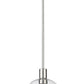 Z-Lite Margo 10" 1-Light Polished Nickel Pendant Light With Clear Seedy Glass Shade