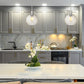 Z-Lite Margo 10" 1-Light Polished Nickel Pendant Light With Clear Seedy Glass Shade