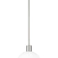 Z-Lite Margo 10" 1-Light Polished Nickel Pendant Light With White Glass Shade