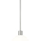 Z-Lite Margo 10" 1-Light Polished Nickel Pendant Light With White Glass Shade